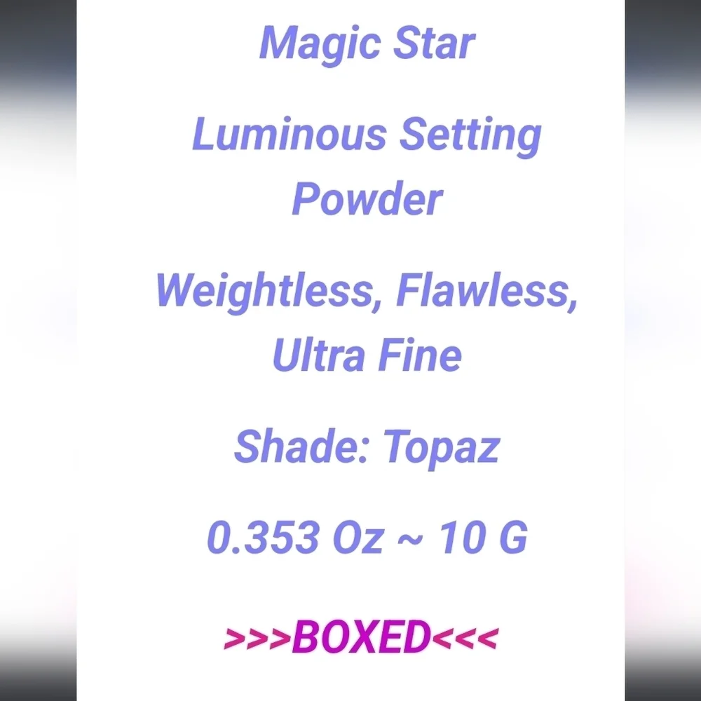 Jeffree Star Luminous Setting Powder TOPAZ 10 G